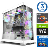 INTOP AQUA Ryzen 5 9600X 32GB DDR5 1TB SSD M.2 NVME RTX5070Ti 16GB WIN11