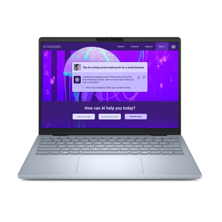 Dell Plus 14 DB14250 Ice Blue - 14" IPS, 90Hz, WQXGA (2560×1600), Matte - Intel Core Ultra 7 256V - 16GB LPDDR5X - 512GB SSD - Intel Arc Graphics - Windows ...