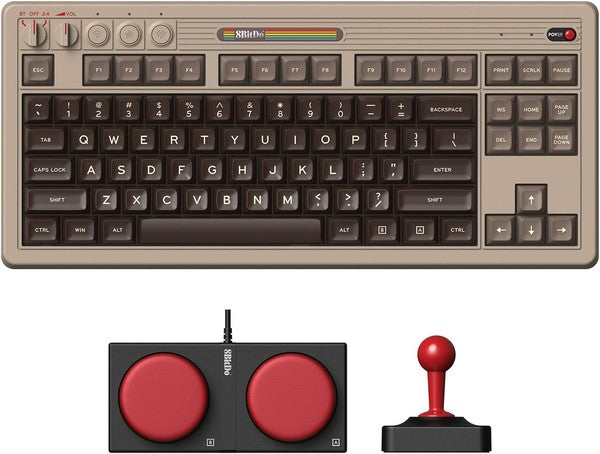 8BitDo Retro Mechanical Keyboard - C64 Edition - ISO UK English - Beige