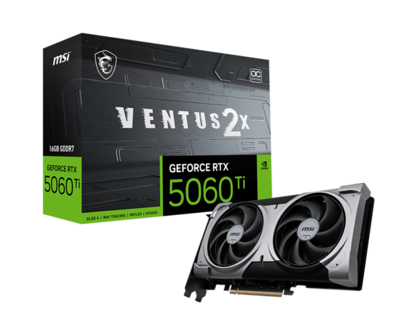 MSI GeForce RTX 5060 Ti 16GB VENTUS 2X OC PLUS Graphics Card
