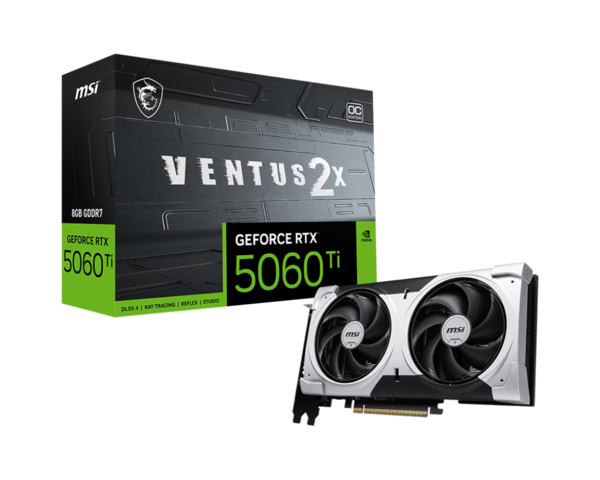 MSI GeForce RTX 5060 Ti VENTUS 2X OC PLUS 8GB Graphics Card