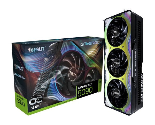 PALIT RTX 5090 GAMEROCK OC 32GB GDDR7 3xDP 1xHDMI
