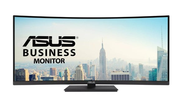 Asus VA34VCPSR Docking Monitor - 34 inch, WQHD (3440x1440), 1500R Curvature, Frameless, USB-C PD 96W, RJ45, USB hub, Low Blue Light, Flicker Free, Erg...