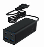 UNITEK P1117B GaN 65W 2C1A USB-C & USB-A Wall Charger - Black