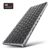 AXAGON HMC-KB USB-C 5Gbps Keyboard Hub with HDMI 4K/60Hz, PD 100W, Audio, US Layout