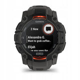 Garmin Instinct 3 Solar Smartwatch - 50mm, Black with Carbon Strap