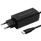 Qoltec 52380 Super Fast PD Charger - 65W USB-C & USB-A - Black