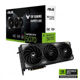 Graphics Card-ASUS-NVIDIA GeForce RTX 5070-12 GB-GDDR7-192 bit-PCIE 5.0 16x-Triple slot Fansink-2xHDMI-3xDisplayPort-TUF-RTX5070-O12G-G...