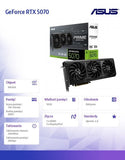ASUS PRIME GeForce RTX 5070 12GB GDDR7 OC Edition Graphics Card