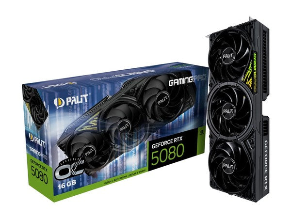 PALIT GeForce RTX 5080 GAMINGPRO OC 16GB GDDR7 Graphics Card