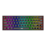 MARVO KG933 Saber 61 RGB Wireless Gaming Keyboard - USB-C, Bluetooth, 2.4G - White, 60%