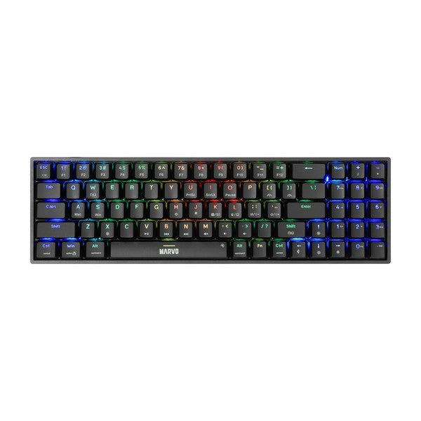 MARVO KG956 Shogo 78 RGB Wired Gaming Keyboard - USB-C - Black, 75% TKL
