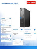 Lenovo ThinkCentre neo 50s Gen 5 SFF PC - Intel Core i5-14400, 16GB DDR5, 512GB SSD, Windows 11 Pro