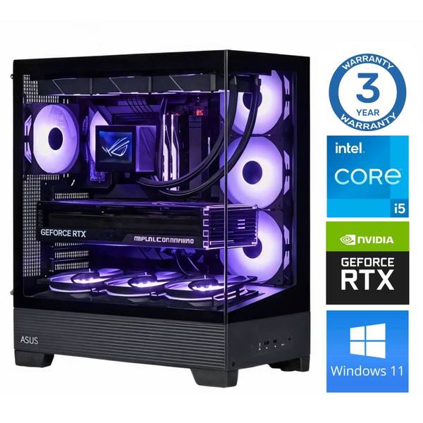 INTOP i5-14400F 32GB DDR5 1TB SSD M.2 NVME RTX5060Ti 16GB WIN11