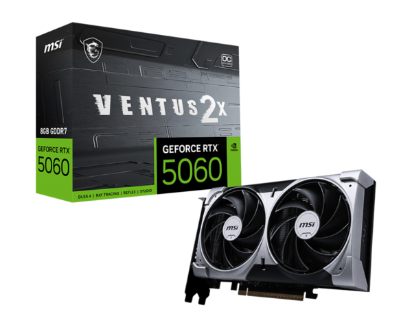MSI GeForce RTX 5060 VENTUS 2X OC 8GB Graphics Card