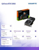 GIGABYTE GeForce RTX 5060 WINDFORCE OC 8GB GDDR7 3xDP 1xHDMI