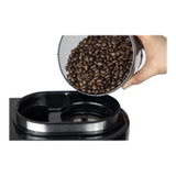 Caso - Design Compact Coffee Maker with Grinder - Pump pressure Not applicable bar - 600 W - Manual - Black/Stainless steel