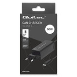 Qoltec 90W GaN Super Fast Charger - USB-C 3.1 (52420)