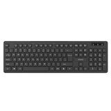 R-Go Tools Compact Wireless Ergonomic Keyboard - Black (RGOSBUKWLBL)