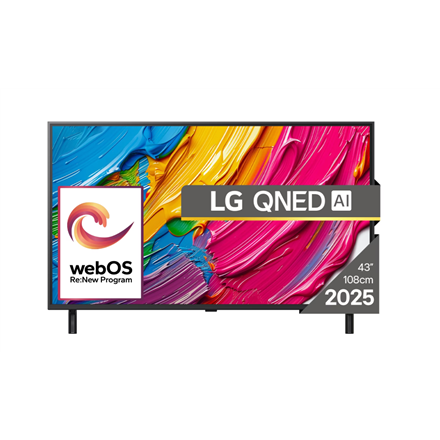 LG 43QNED80A3A 43" Smart UHD webOS TV - Black