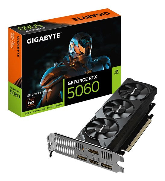 GIGABYTE GeForce RTX 5060 OC Low Profile 8GB GDDR7 3xDP 1xHDMI