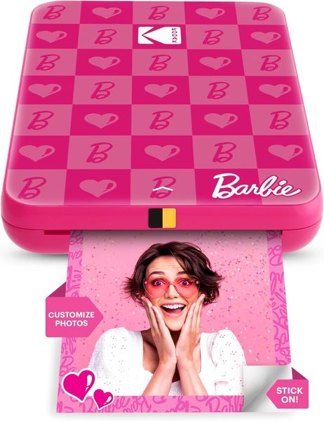 Barbie x Kodak Step Slim Instant Photo Printer - Portable Wireless Zink 2x3 for iOS & Android