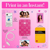 Barbie x Kodak Step Slim Instant Photo Printer - Portable Wireless Zink 2x3 for iOS & Android
