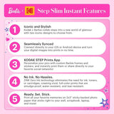 Barbie x Kodak Step Slim Instant Photo Printer - Portable Wireless Zink 2x3 for iOS & Android
