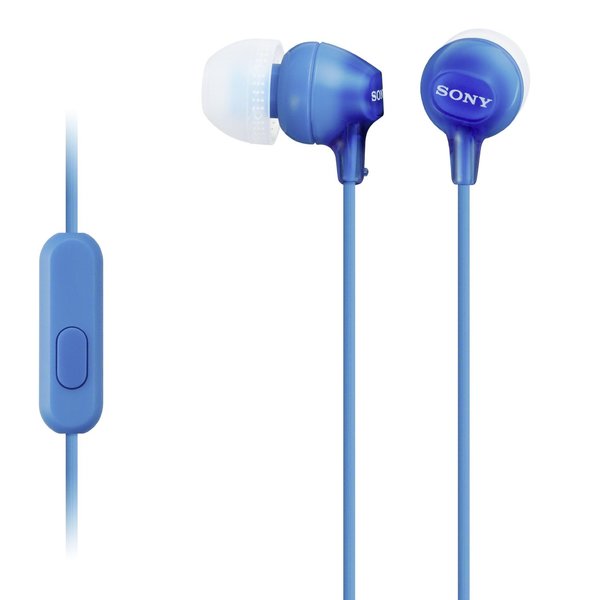 SONY MDREX15AP In-Ear Headphones with Microphone - Blue