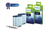 Philips - Coffee maker Maintenance kit: Oil, 2x AquaClean, 6x Coffee oil remover tablets, 6x Milk circuit cleaner sachets - CA6707/10