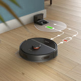 Philips HomeRun 3000 Series Aqua Wet and dry cleaning robot XU3000/01, charging station, HomeRun app, Black