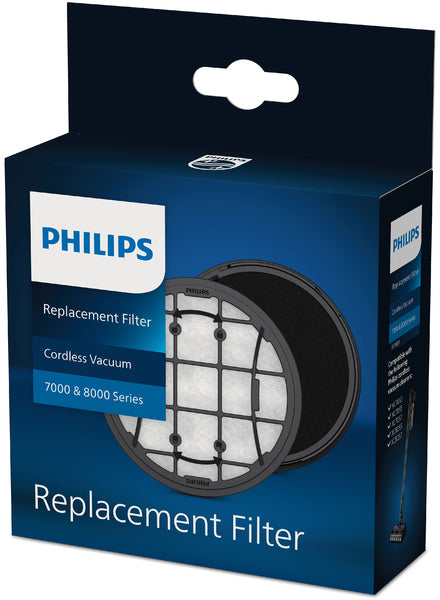 Philips XV1681/01 Replacement Filter for 6000, 7000, and 8000 Series Cordless Vacuum Cleaners