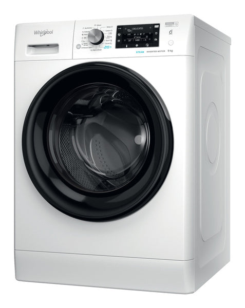 WHIRLPOOL FFD 9489 BV EE Washing Machine, 9kg, 1400 RPM, A Energy Class, Black