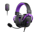 Havit H2002C+U Gaming Headset - Black and Purple