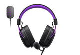 Havit H2002C+U Gaming Headset - Black and Purple
