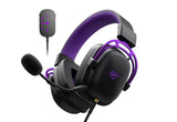 Havit H2002C+U Gaming Headset - Black and Purple