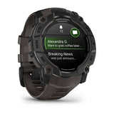 Garmin Instinct 3 - 50mm AMOLED Smartwatch with Carbon Strap, Black