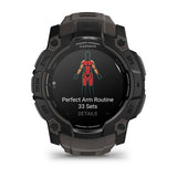 Garmin Instinct 3 - 50mm AMOLED Smartwatch with Carbon Strap, Black