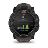 Garmin Instinct 3 - 50mm AMOLED Smartwatch with Carbon Strap, Black