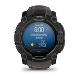 Garmin Instinct 3 - 50mm AMOLED Smartwatch with Carbon Strap, Black