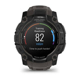 Garmin Instinct 3 - 50mm AMOLED Smartwatch with Carbon Strap, Black