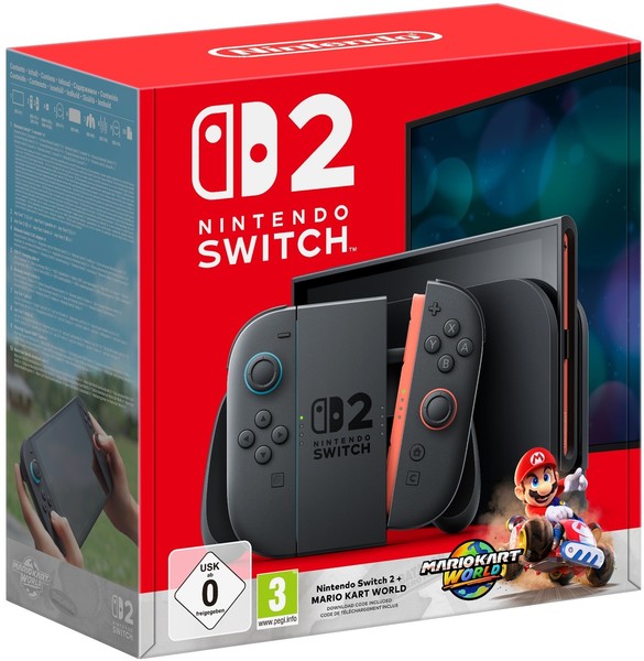 Nintendo Switch 2 (2025) Portable Gaming Console with Mario Kart World