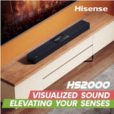 Hisense 2.1 Soundbar System - HS2000 - AUX in - Bluetooth - Wireless connection