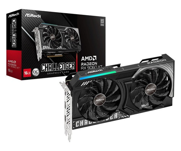 ASROCK AMD Radeon RX 9060 XT Graphics Card - 16GB GDDR6