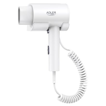 Adler AD 2285 Wall-Mount Hair Dryer - 2000W - 3 Temperature Settings - White