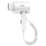 Adler AD 2285 Wall-Mount Hair Dryer - 2000W - 3 Temperature Settings - White