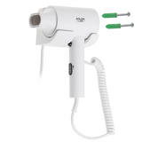 Adler AD 2285 Wall-Mount Hair Dryer - 2000W - 3 Temperature Settings - White