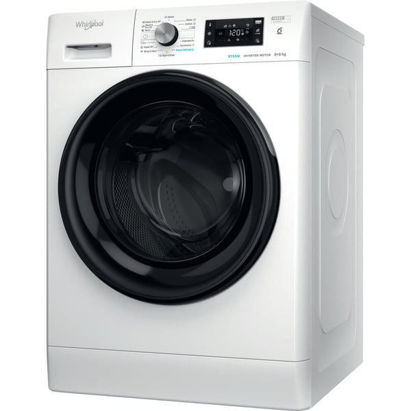 WHIRLPOOL FFWDB 864349 BV EE Washer Dryer – 8kg Wash, 6kg Dry, 1400 RPM, Inverter Motor