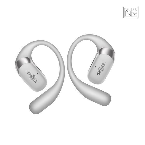 Shokz OpenFit 2+ Bone Conduction Headphones with Dolby Audio, Gray