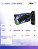 Palit GeForce RTX 5070 Ti GamingPro-S 16 GB GDDR7